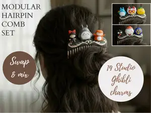 Ghibli Hair Clip - Interchangeable Characters