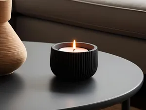 Modern Ribbed Tealight Holder