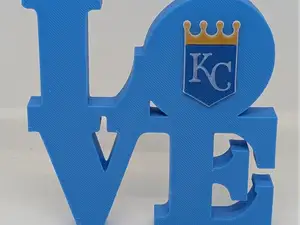 Kansas City Royals Love Park Sign for Mancave