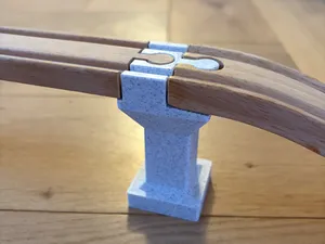 Pillar for wooden train rails for BRIO/LILLABO
