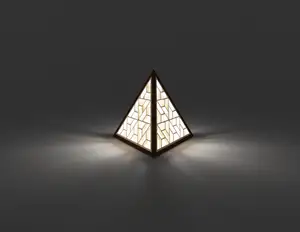 Tetrahedron Lamp