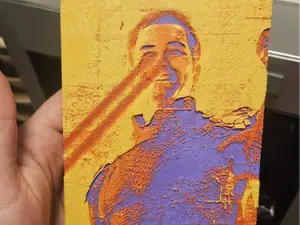 Homelander 3D Relief Portrait The Boys Multicolor