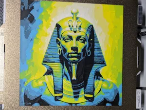 Egyptian Pharaoh HueForge with frame