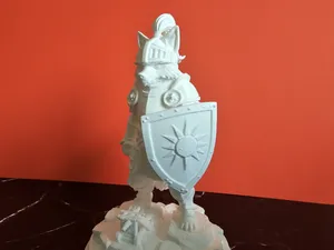 Fuchs Ritter – Paladin mit Sonnen-Schild