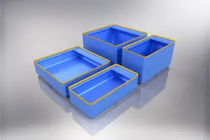 Gridfinity 1.24mm Wall Bins with Label, 4 Sizes