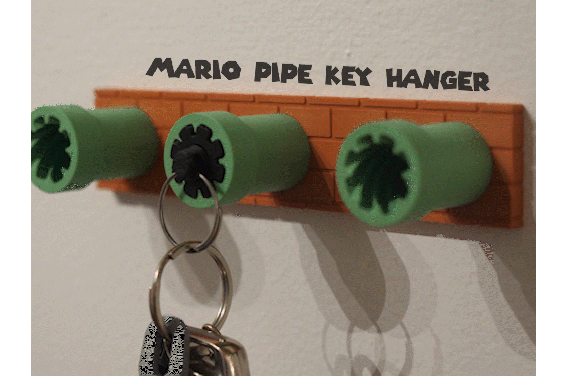 Mario Pipe Key Hanger
