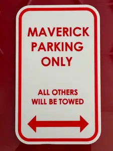 Ford Maverick Parking Sign