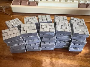 56 unique 1"x1" tiles