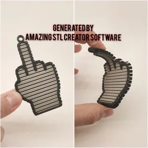 Flexy Fu*k hand keychain [AMAZING STL CREATOR]