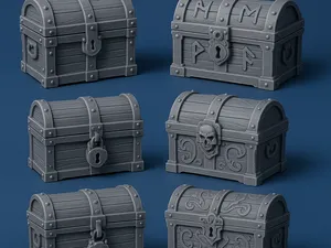 Treasure Chest Set for Dungeon Loot