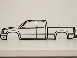 Chevrolet Silverado GMT800 Cateye Wall Art