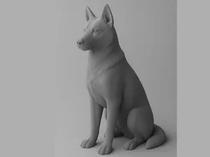 Modernes Hunde-3D-Modell / Modern Dog 3D Model