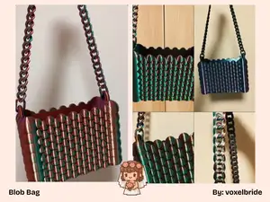Blob Bag - Ladies Handbag, Party Bag, Bag w/ Strap