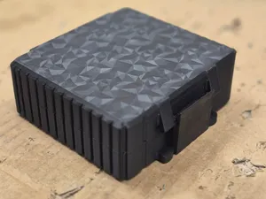 Compact Hinged Parts Organizer Box 16 Compartments