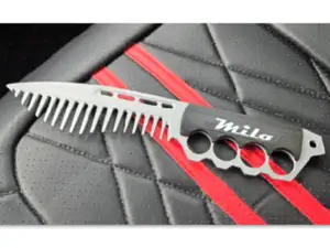 Brass Knuckles Hair Comb Knife