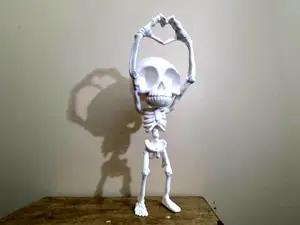 "Chill" Skeleton - Heart Hands