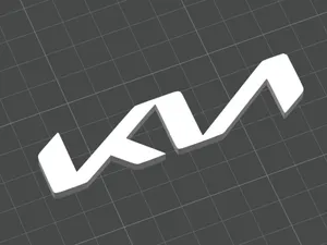 New Kia Logo - 3D Printed Emblem