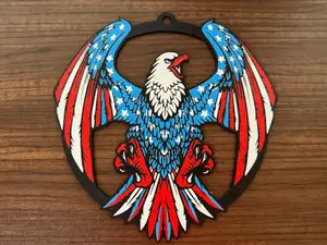Patriotic American Eagle Door Hanger
