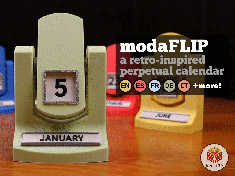 modaFLIP:  a retro-inspired perpetual calendar