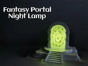 Fantasy Portal Lampe mit geheimen Fach