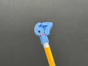 67 pencil topper (2 grams)