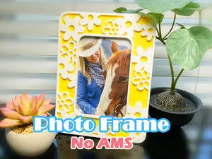Floral Border Photo Frame | No AMS needed