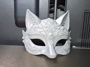 Gorgeous Carved Masquerade Fox Mask
