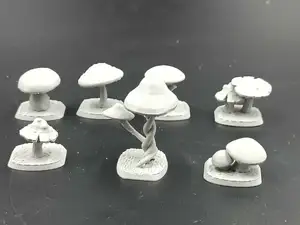 Mushrooms set dnd terrain miniature