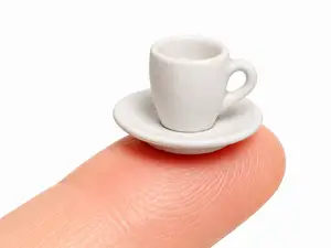Mini Food Icon Series - #17 Coffee Cup & Saucer