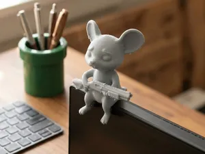 Rat With Shotgun Monitor Buddy
