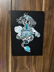 jz dragon lightbox/wall art