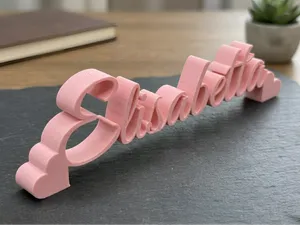 Nomi decorativi personalizzati parametrici