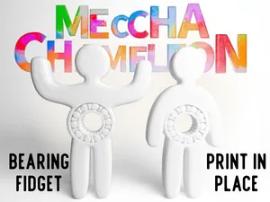Fidget Spinner MECHA CHAMELEON (Print in Place)