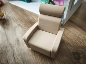 Miniature dollhouse armchair
