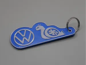 volkswagen VW keychain turbo snail