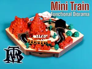 Mini Train - Big Thunder Mountain Diorama