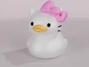 Hello Kitty Rubber Duck