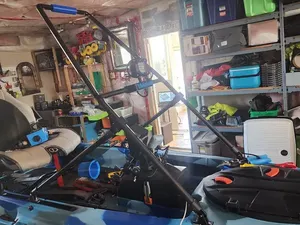 carbon fiber kayak standup bar with spot light