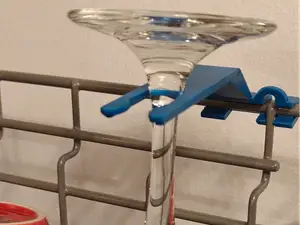 Dishwasher wine glass holder