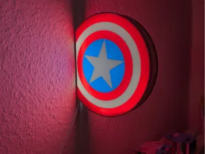 Captain America Schild LED-Wandleuchte