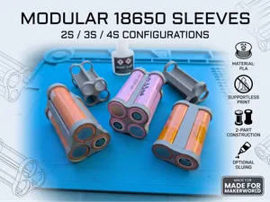18650 modular battery holder
