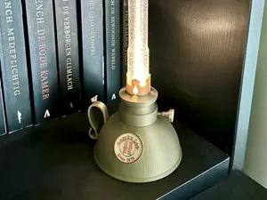 Vintage Kerosene Night Lamp – 3D Retro Oil Lantern