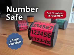 Number Safe - Cryptex (Large Version, no Supports)