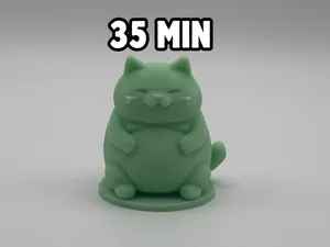 Stuffed Chibi Cat – Overfed & Overcute Figurine