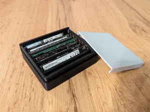 Storage Box for M.2 SSD's – Slide Lid with Lock