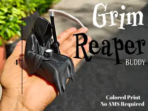 Grim Reaper Figurine with Cup - Death's Day Off