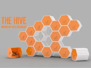 The HIVE - Modular Hex Drawers