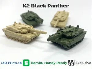 Mini K2 Black Panther 1/200 Scale By L3D PrintLab
