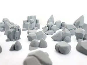 45 Stylized Rocks & Stones Set
