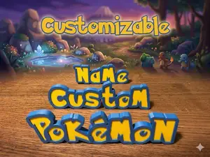 Custom Name Pokémon font